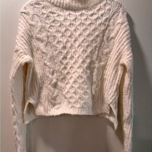 Cozy Cream Cable Knit Sweater